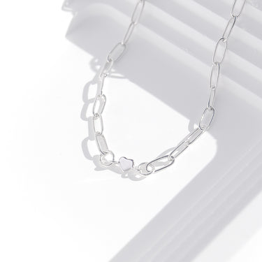 Chaîne de trombone fin 2,0 mm .925 Chaîne de bijoux permanente en argent sterling - par le pied/PMJ0013