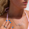 Wave Stainless Steel Necklace / SBB0143