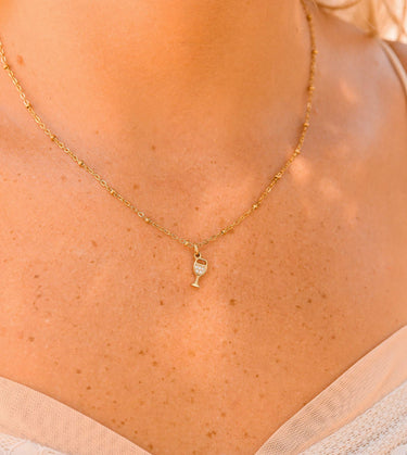 PVD en or 18k en acier inoxydable CZ Verre de verre/PDL0144