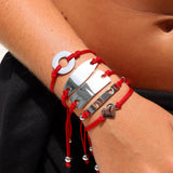 Engravable Washer Friendship Bracelet