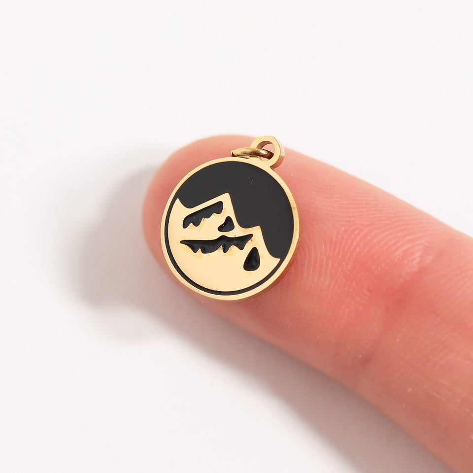 18K Gold PVD Stainless Steel Earth, Fire, Water, Air Element Charms