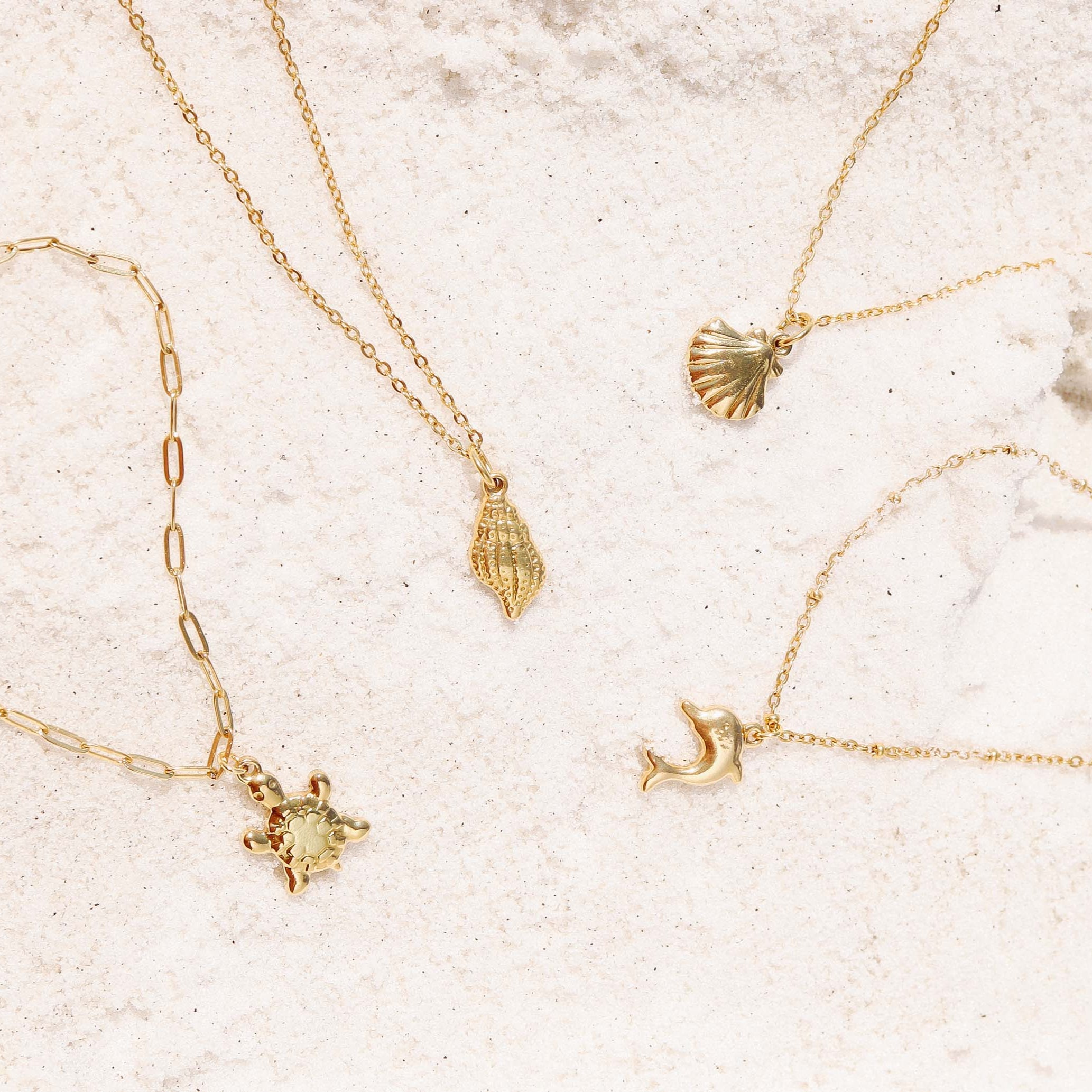 18K Gold PVD Stainless Steel Nautical Charm Set / BND0051