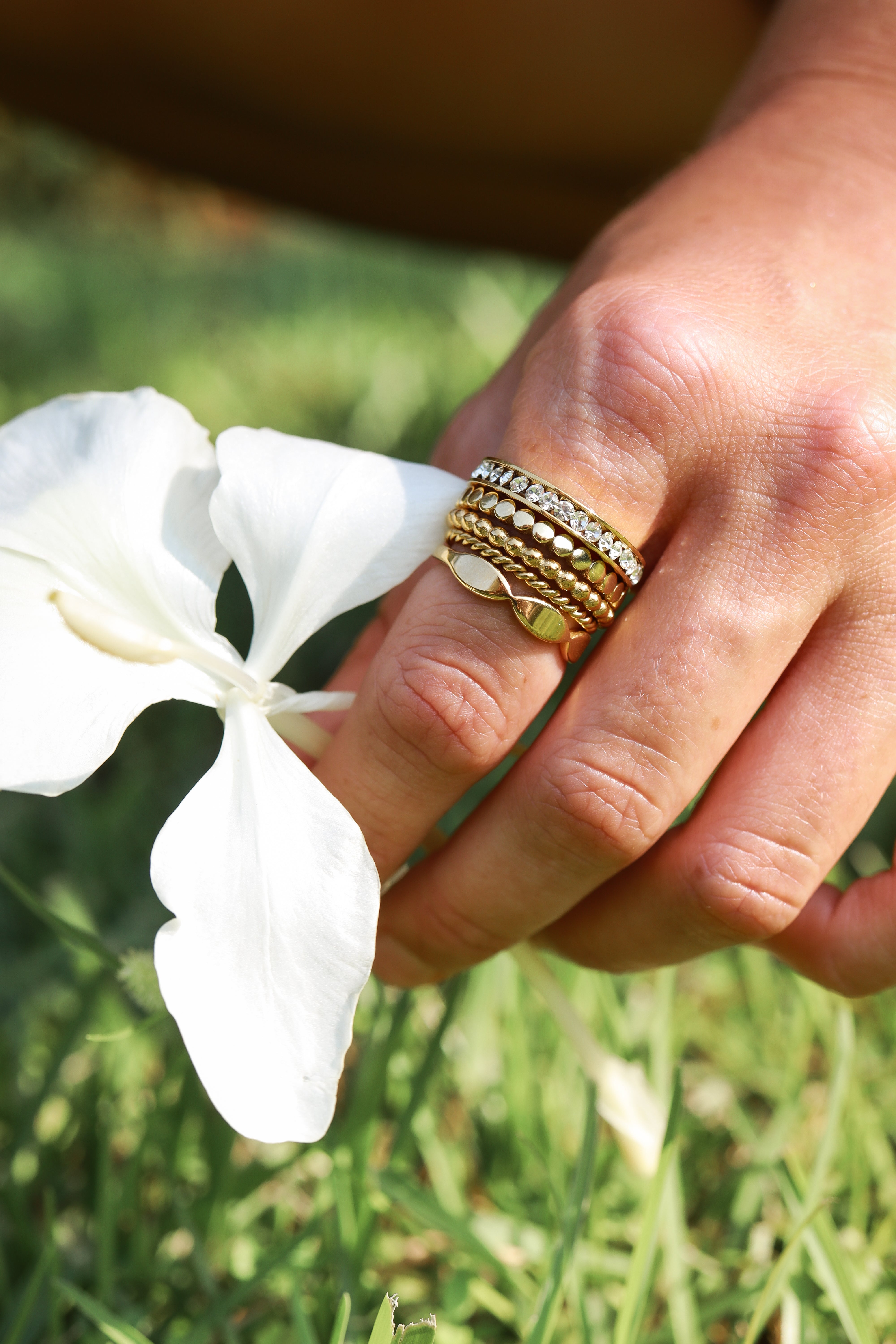 Stainless Steel Sculpted Blank Engravable Ring Lifestyle