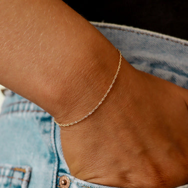 1,2 mm Chaîne Singapour 14K plaquée or .925 Sil de bijoux en argent sterling - par le pied/PMJ0021