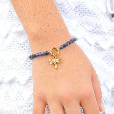 18K Gold PVD Stainless Steel Dragonfly Charm
