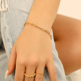 Paperclip Chain Bracelet Lifestyle