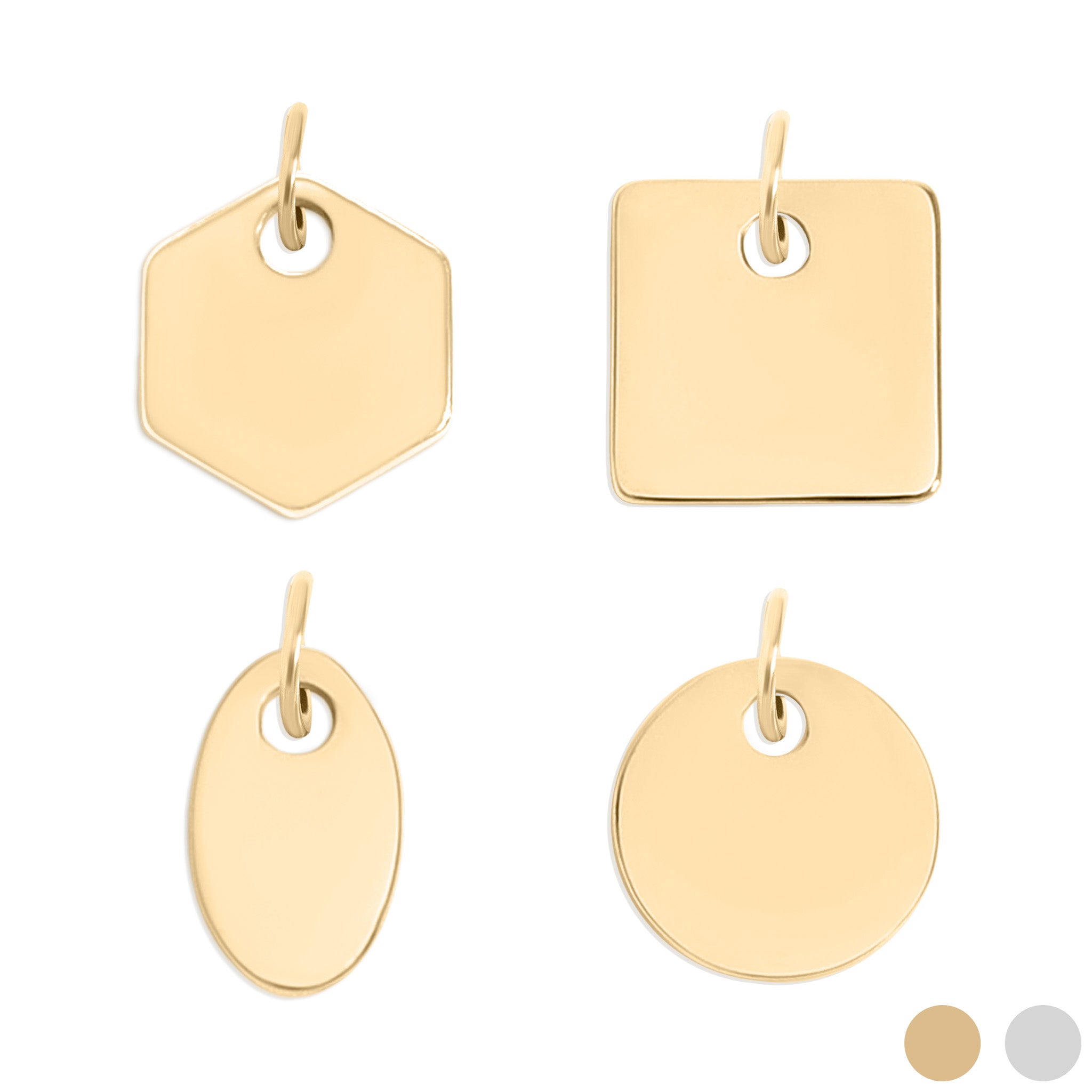 Gold Blank Jewelry Tags