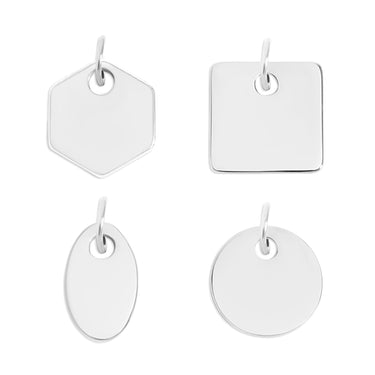 Silver Blank Jewelry Tags