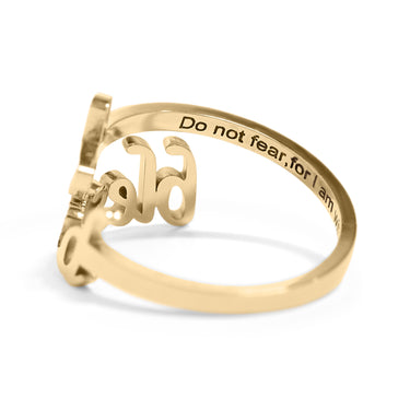 PVD Adjustable "Blessed" Ring