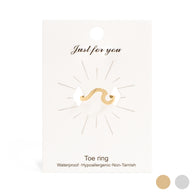 Wave Toe Ring