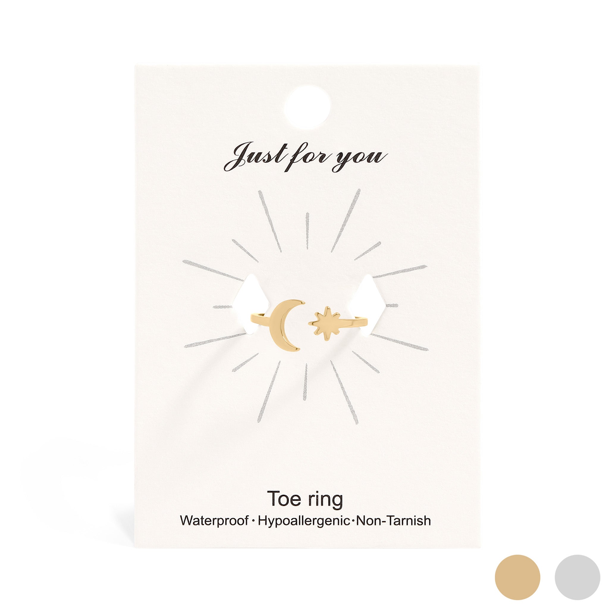 Moon And Star Toe Ring
