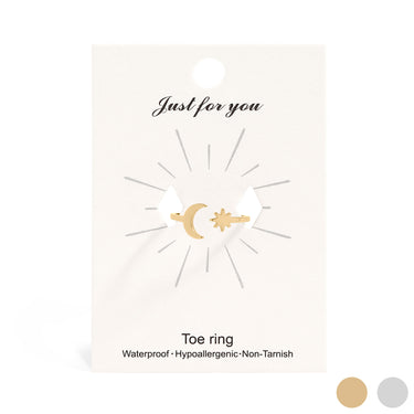 Moon And Star Toe Ring 