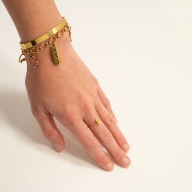 Cancer Ribbon Stacking Ring 