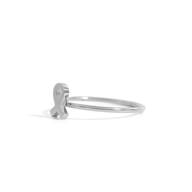 Cancer Ribbon Stacking Ring 