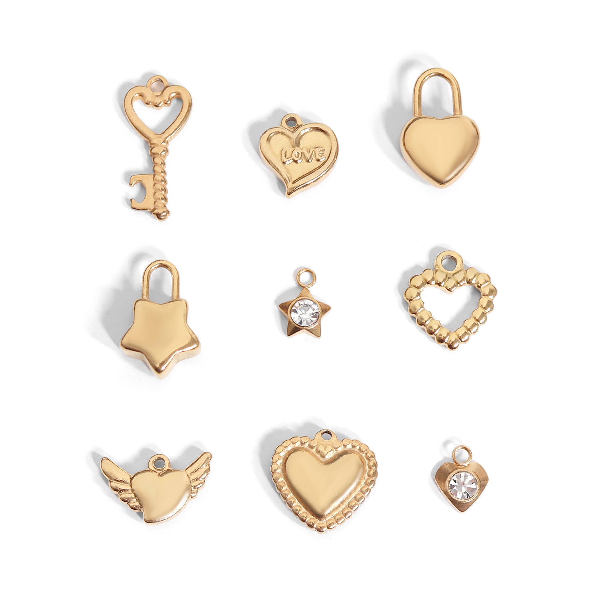 Love and Friendship Charm Set
