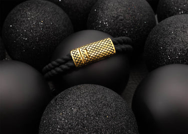 Mens Rubber Metal Clasp Bracelet