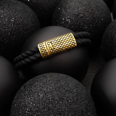 Mens Rubber Metal Clasp Bracelet
