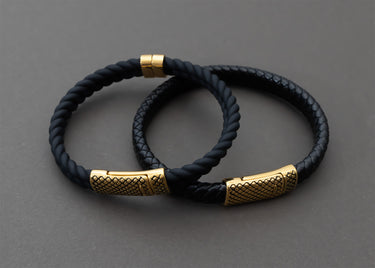 Mens Rubber Metal Clasp Bracelet