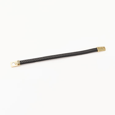 Mens Leather Metal Clasp Bracelet