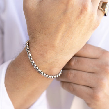 Mens Chain Metal Clasp Bracelet