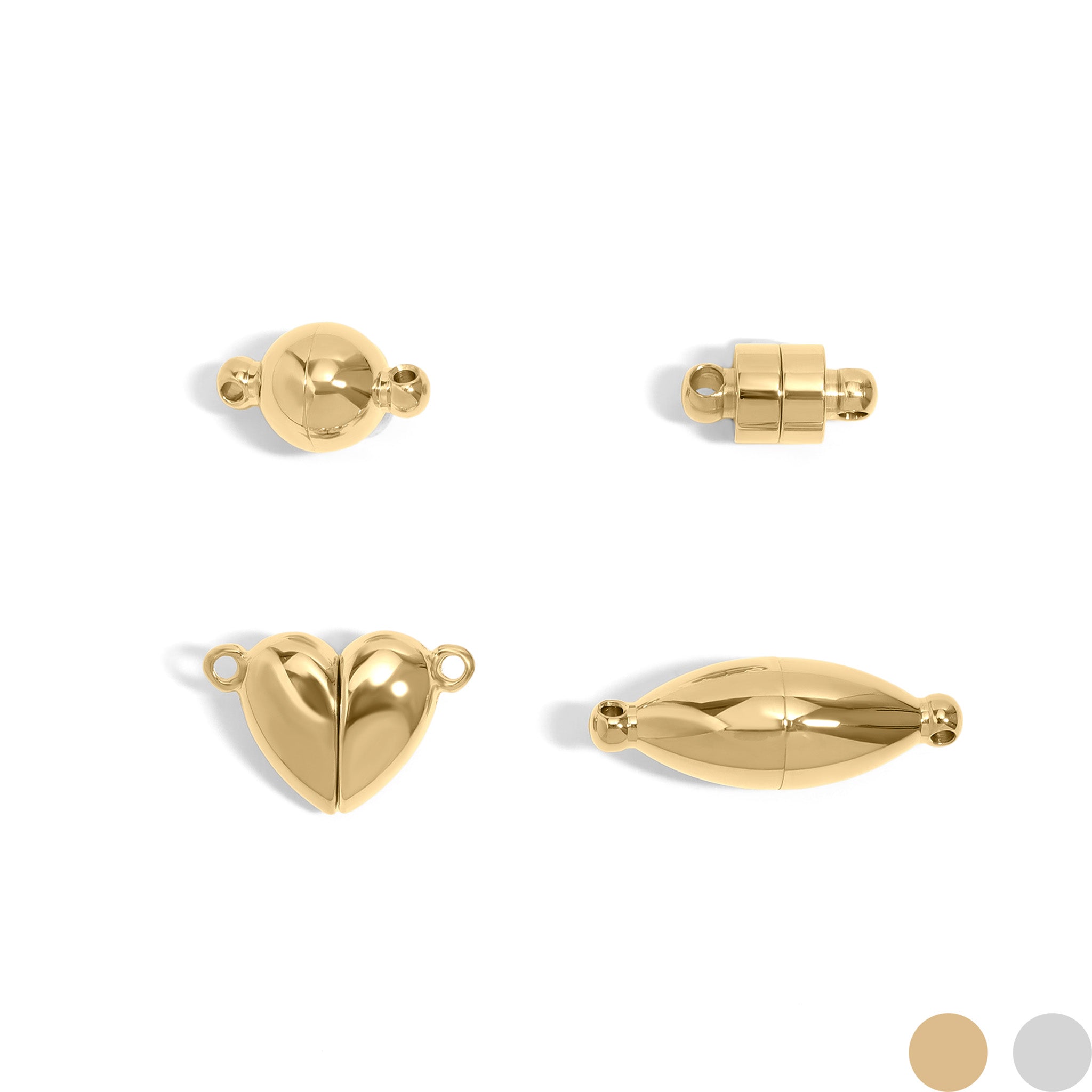 18k Gold PVD Rostfritt stål Magnetiskt lås Variety Pack / BND0067