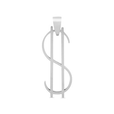 Thin Dollar Sign Stainless Steel Pendant / PDJ2406