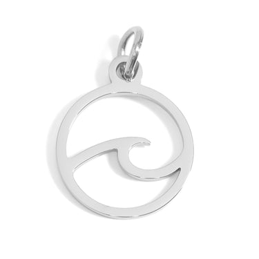 Wave Charm Silver