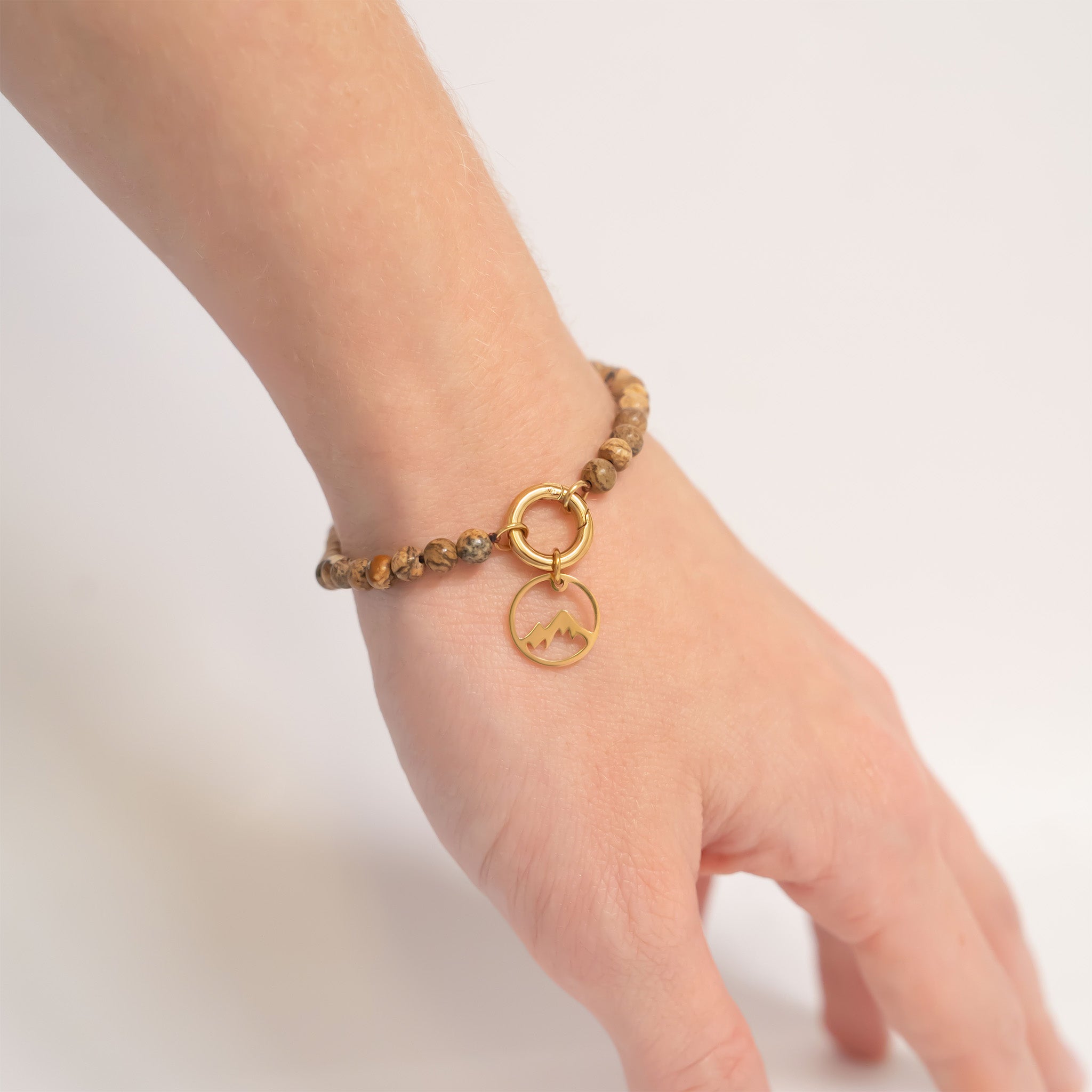 18K Gold PVD Stainless Steel Mountain Charm / PDJ5048