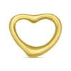 18K PVD Coated Stainless Steel Small Gold Cutout Heart Pendant / PDK0069