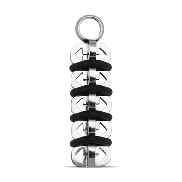 Schwarzes Muster Edelstahl Anhänger/PDK0081