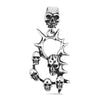 Stainless Steel Multi Skull Spike Pendant / PDK0137