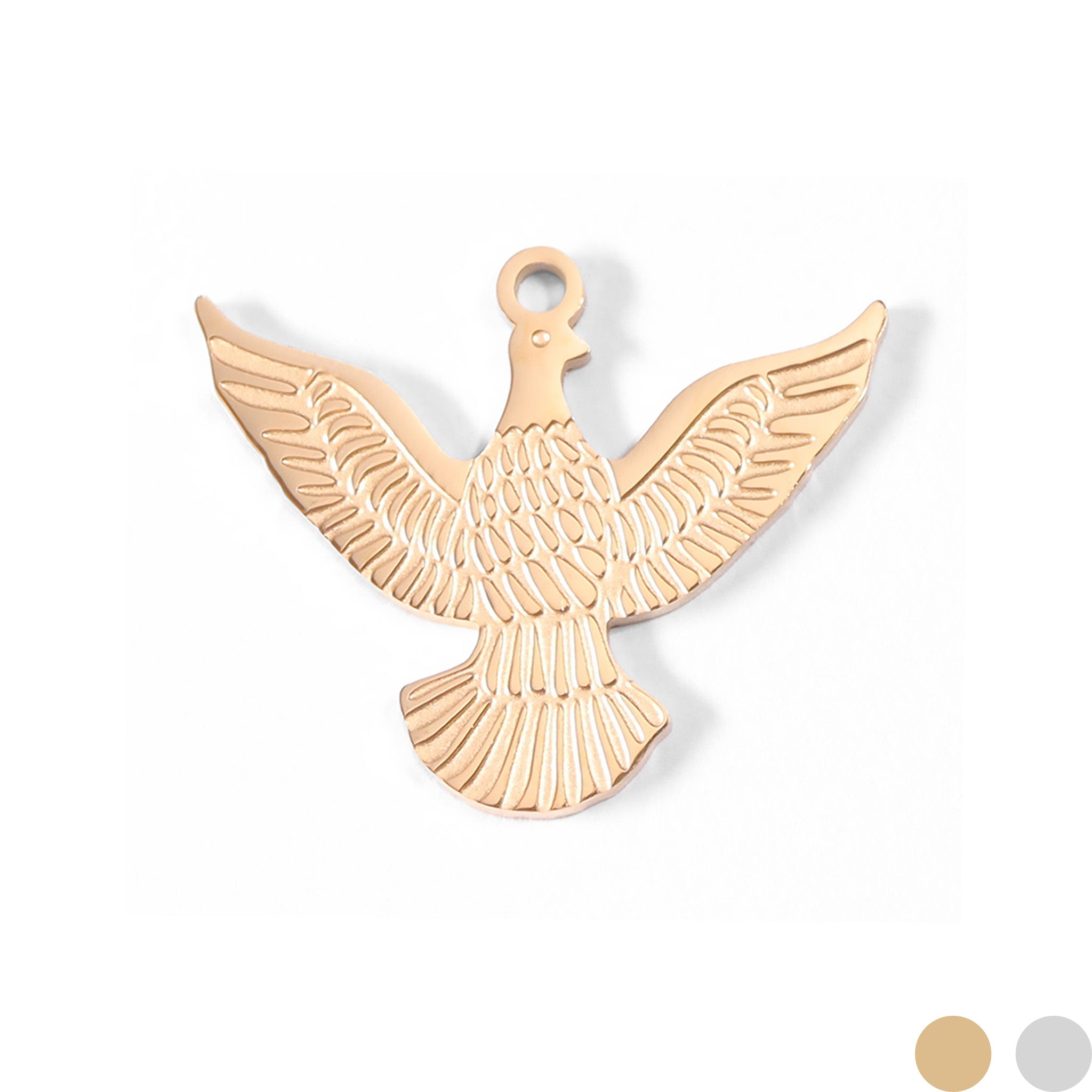 18K guld PVD rostfritt stål Eagle Charm / PDL0001