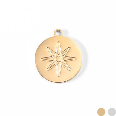 18K 골드 PVD 스테인레스 스틸 원자 원장 Charm/PDL0018