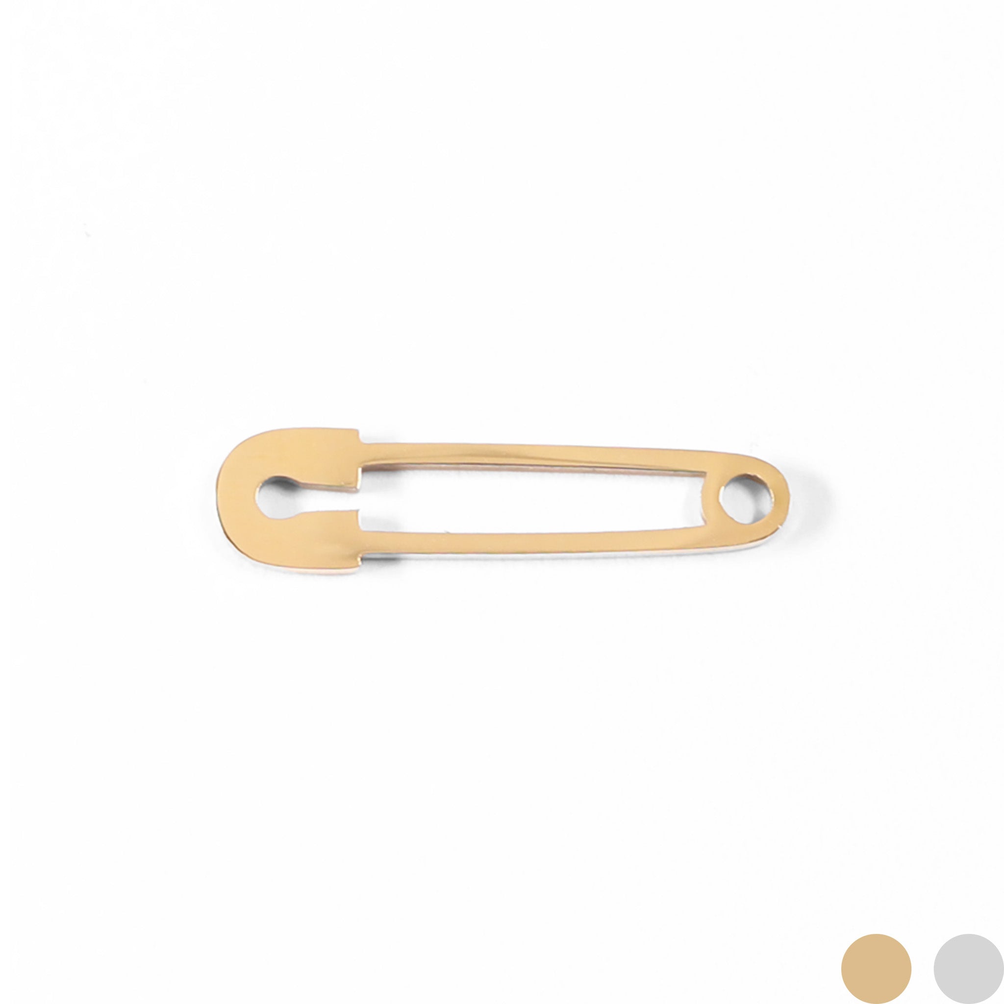 18K Gold PVD Stainless Steel Paperclip Charm / PDL0035