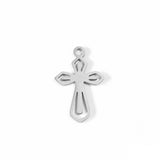 Stainless Steel Pointed Cross Charm
