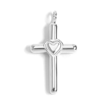 Cross with Heart Charm