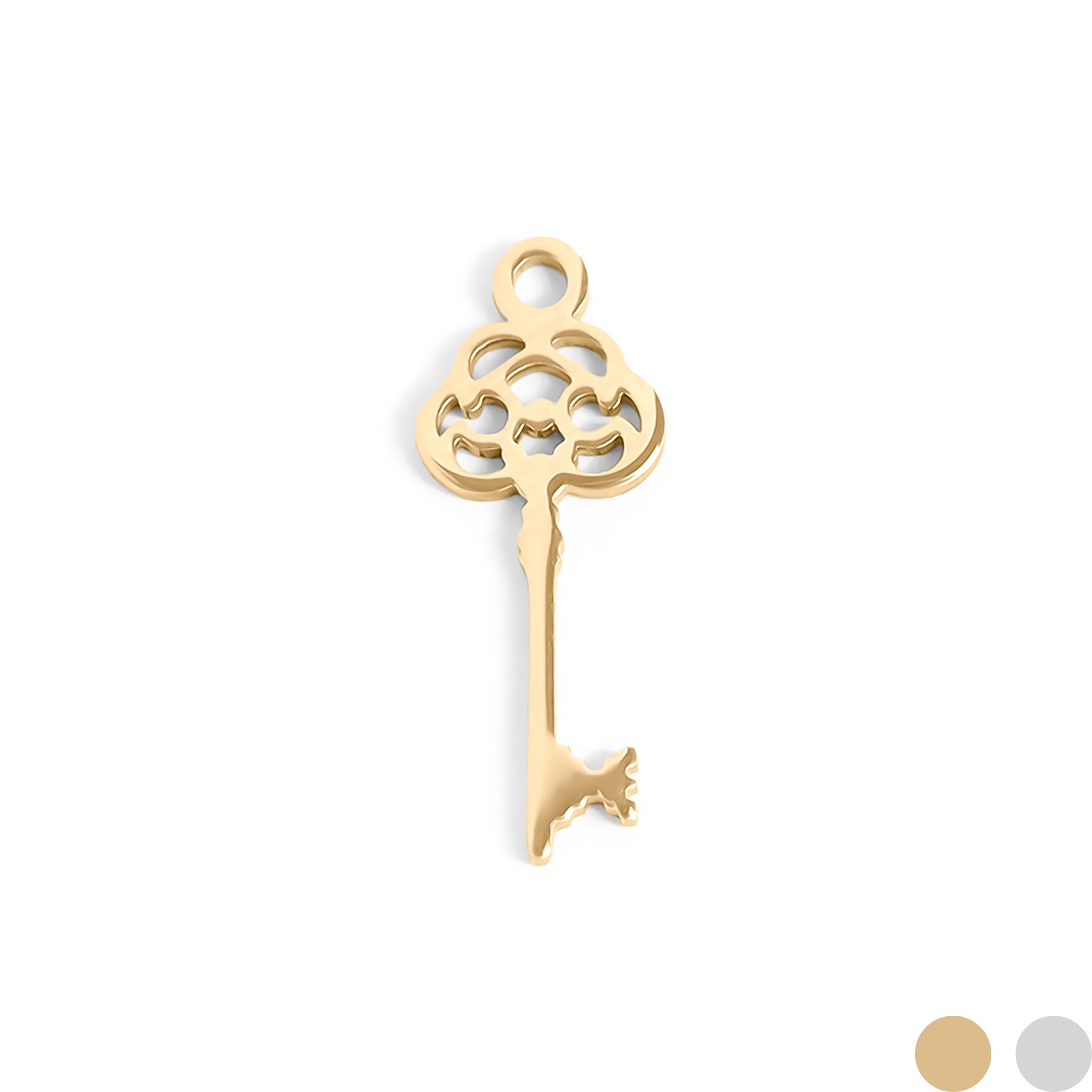 18K Gold PVD Clave de acero inoxidable Clave/PDL0078