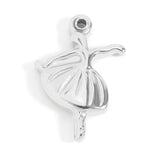 18K Gold PVD Stainless Steel Ballerina Charm / PDL0094