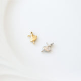 18K Gold PVD Stainless Steel Ballerina Charm / PDL0094