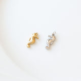 18K Gold PVD Stainless Steel Seahorse Charm