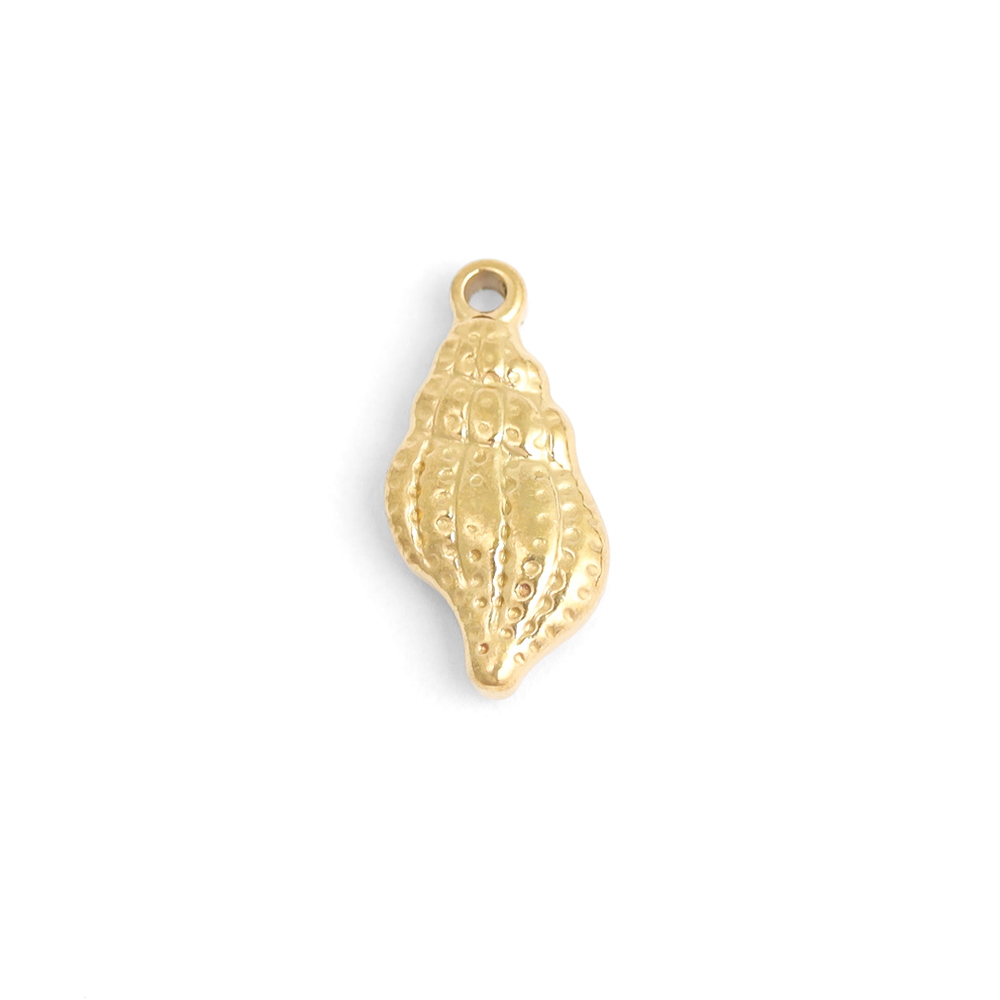 18K Gold PVD Stainless Steel Conch Seashell Charm / PDL0098