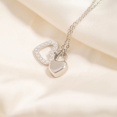 18K Gold PVD Stainless Steel Heart Charm Set