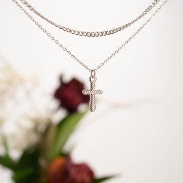Textured Cross Charm