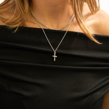 Textured Cross Charm