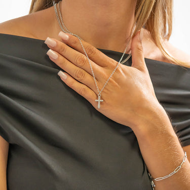 Textured Cross Charm