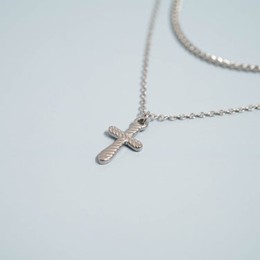Textured Cross Charm