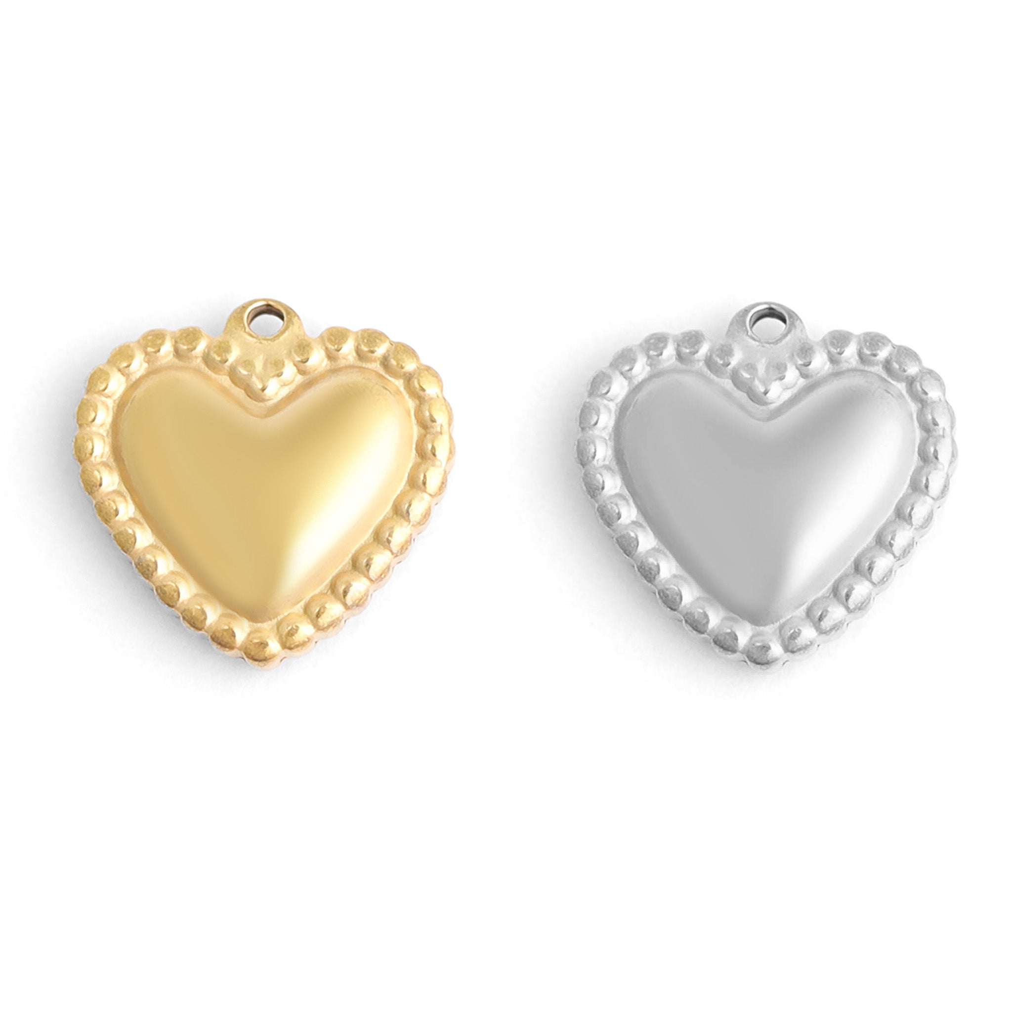thumbnail image 2 of Xanadu Designs 16mm Dark Silver Plated Heart Charms - Wholesale Pendants (C2821) - Choose 10, 20 Or 50 Pcs 2 of 5