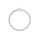 Open Back Circle Bezel Pendant