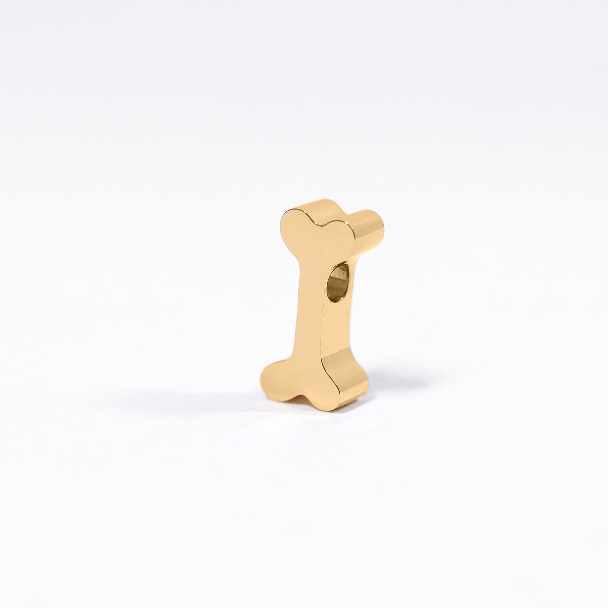 18K Gold PVD Dog Bone Pendant 