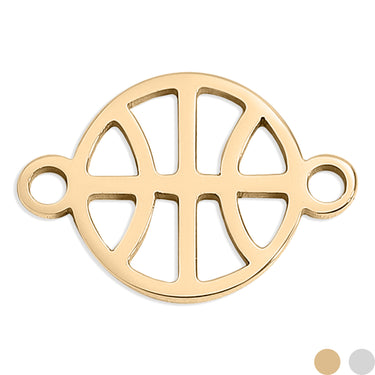 18K GOLD PVD موصل كرة السلة الفولاذ المقاوم للصدأ سحر / PDL0159
